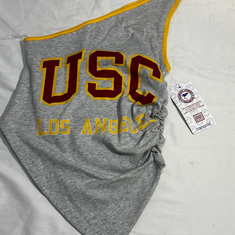 USC Trojans Game Day One Shoulder Tank Top NWT Small - Picture 3 of 7